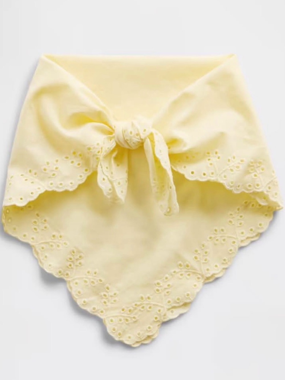 GAP Pale white Eyelet Bandana Scarf